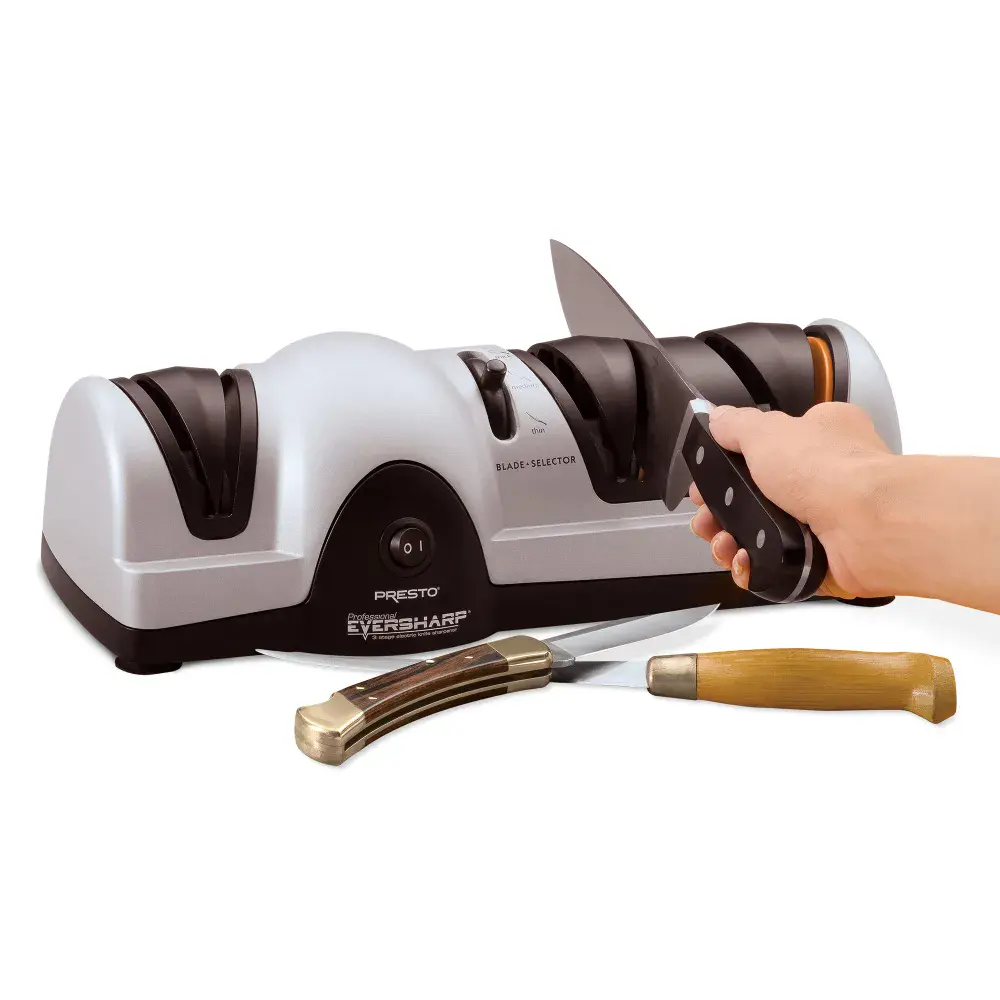 Professional EverSharp® three-stage electric knife sharpener