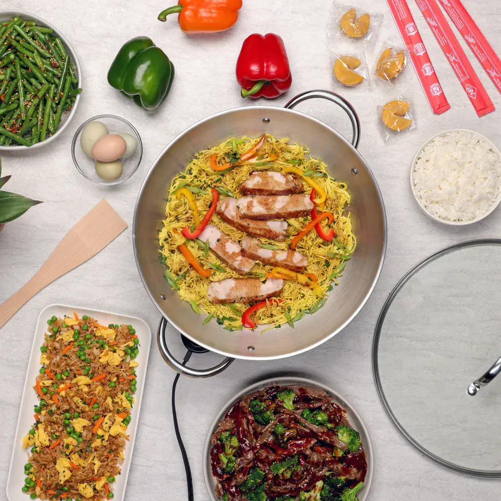 Stainless Steel Electric Wok