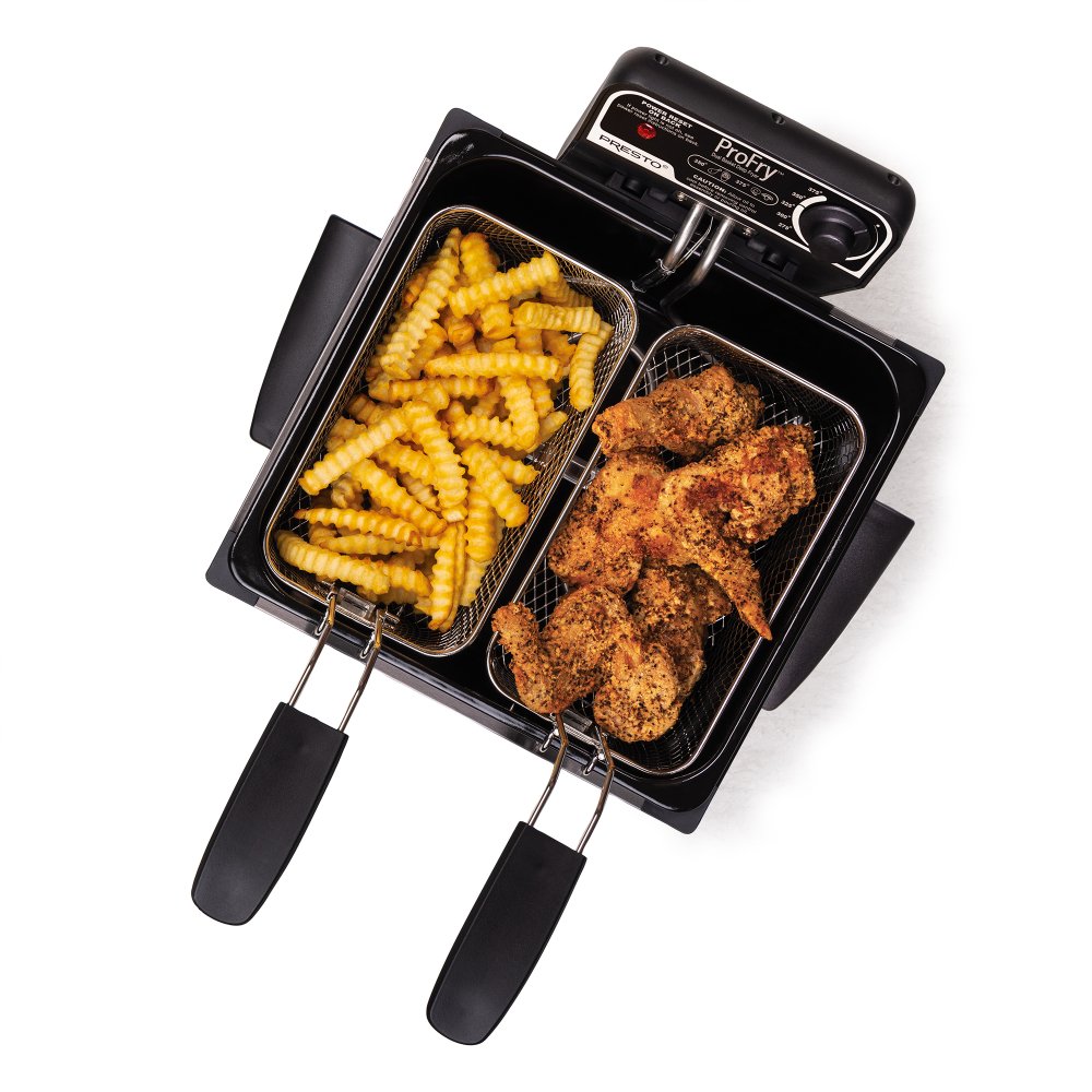 Black Stainless Steel Dual Basket ProFry™ immersion element deep fryer 3 Black Stainless Steel Dual Basket ProFry™ immersion element deep fryer