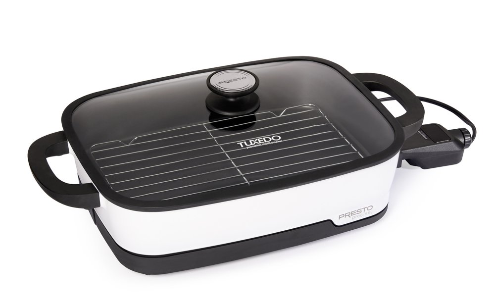 Presto Precise® 16-inch Tuxedo™ digital precision skillet multi-cooker
