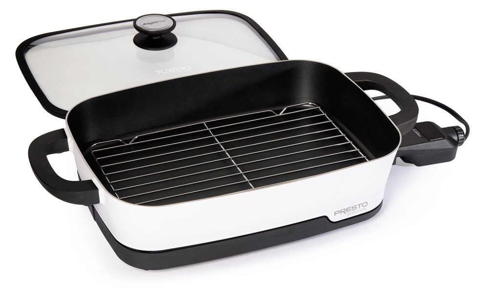 Presto Precise® 16-inch Tuxedo™ digital precision skillet multi-cooker
