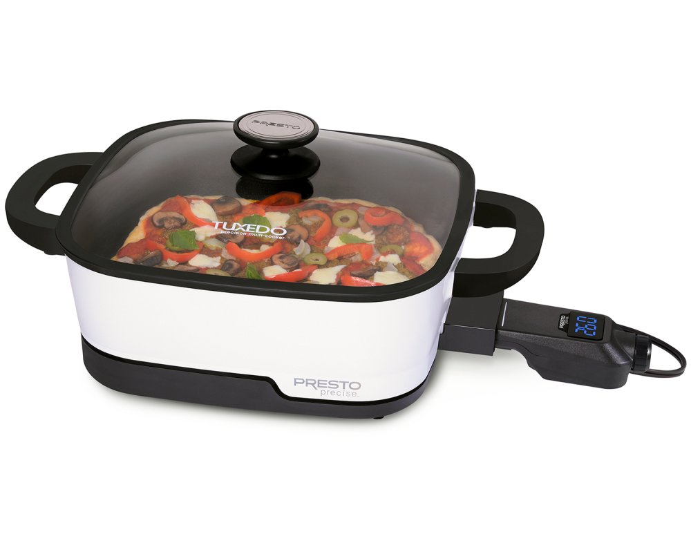 Presto Precise® 12-inch Tuxedo™  digital precision skillet multi-cooker