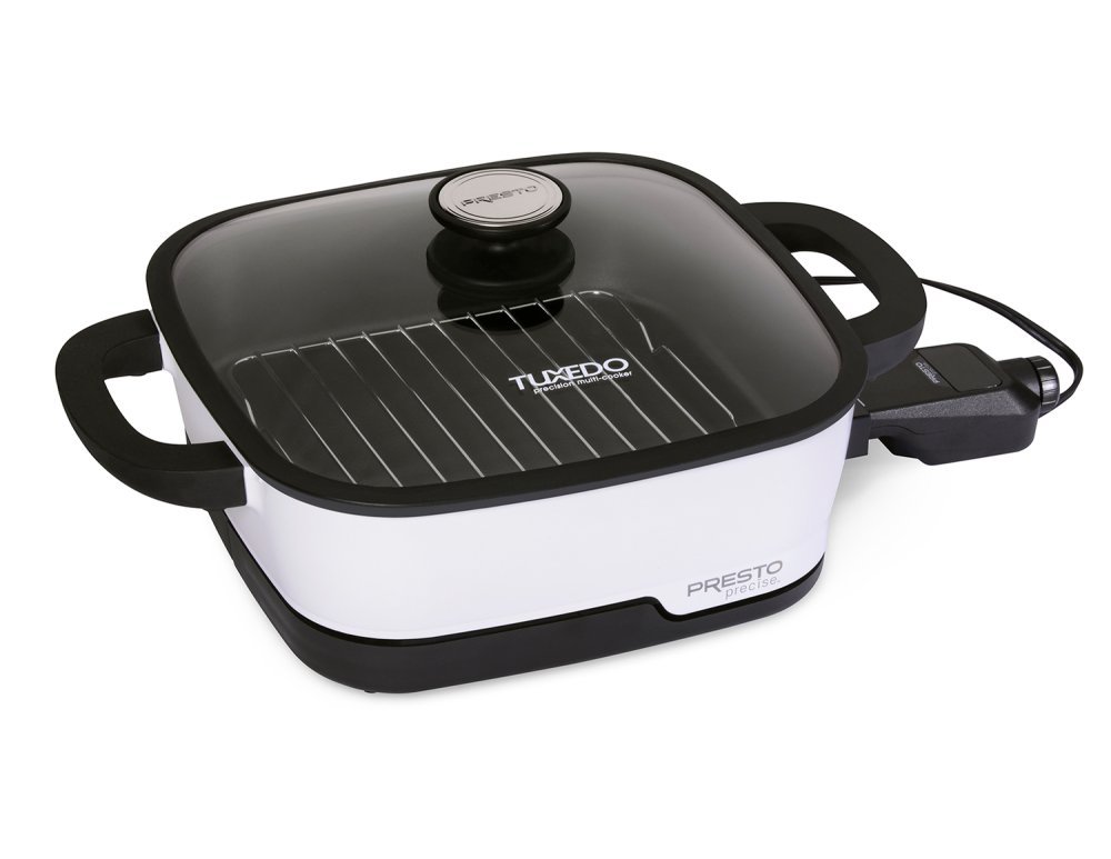 Presto Precise® 12-inch Tuxedo™  digital precision skillet multi-cooker