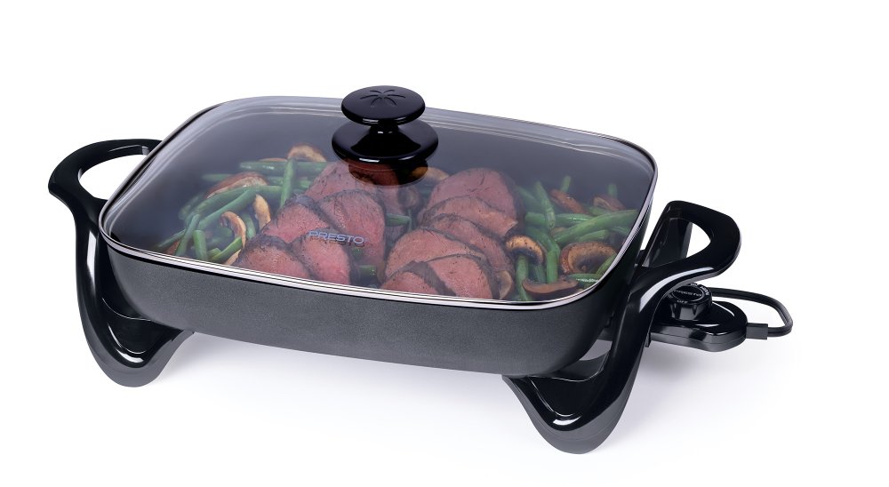 16-inch Electric Skillet with glass cover