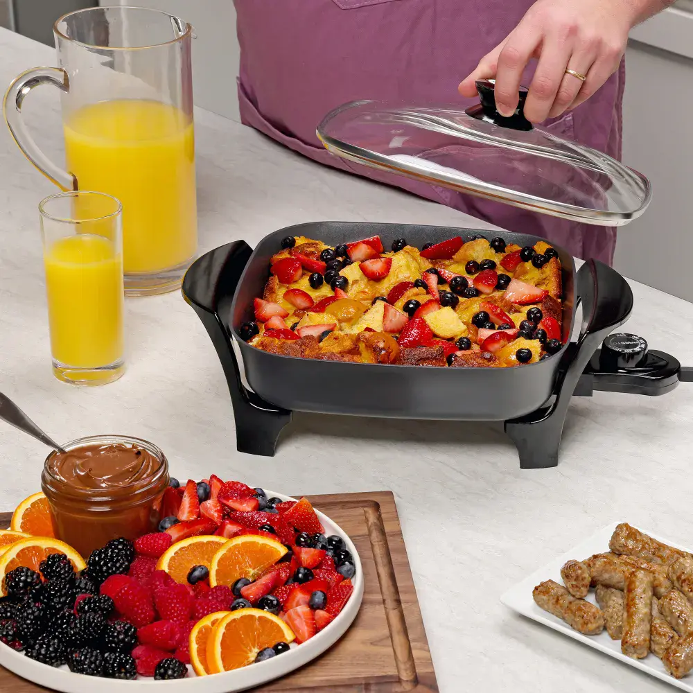 11-inch Electric Skillet  with Glass Cover