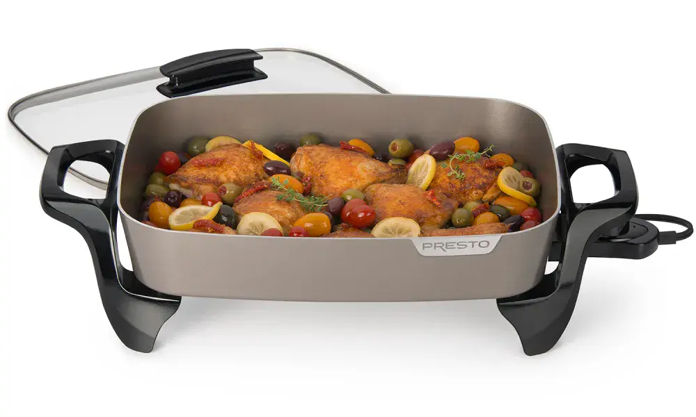 16-inch Electric Skillet with ceramic nonstick surface