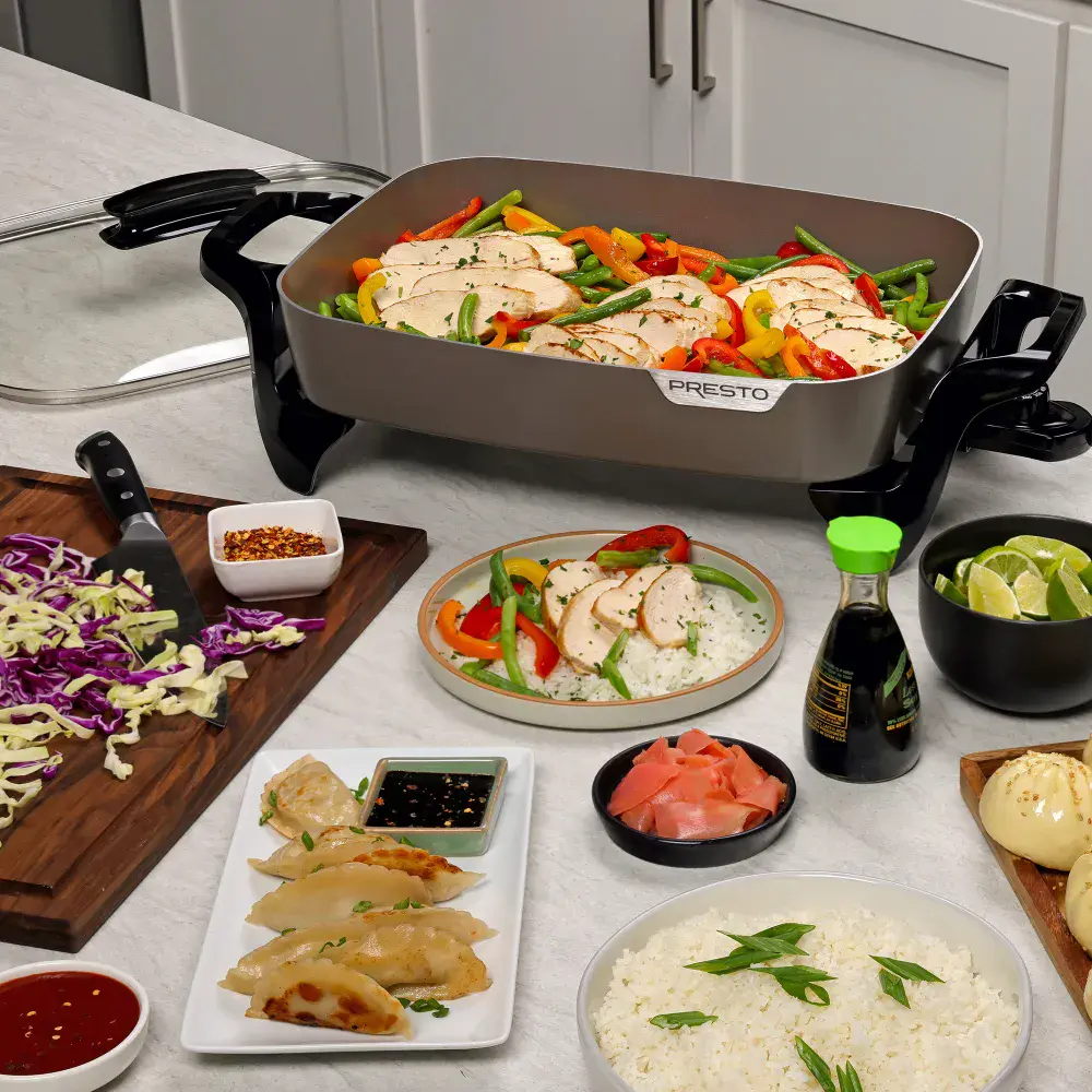 16-inch Electric Skillet with ceramic nonstick surface