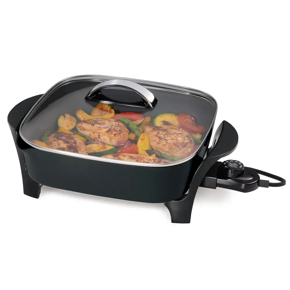 12-inch Electric Skillet with glass cover