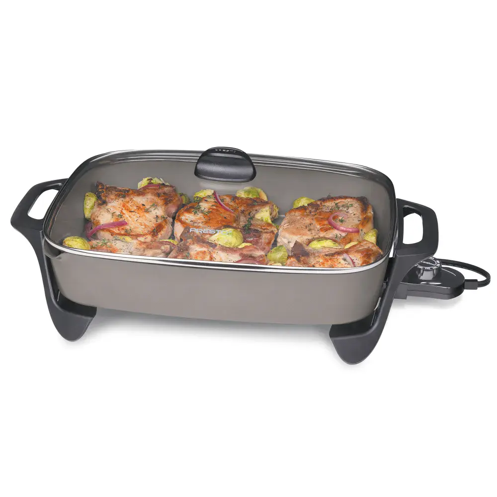 16-inch Electric Skillet with glass cover
