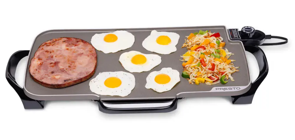 22-inch Electric Griddle with removable handles