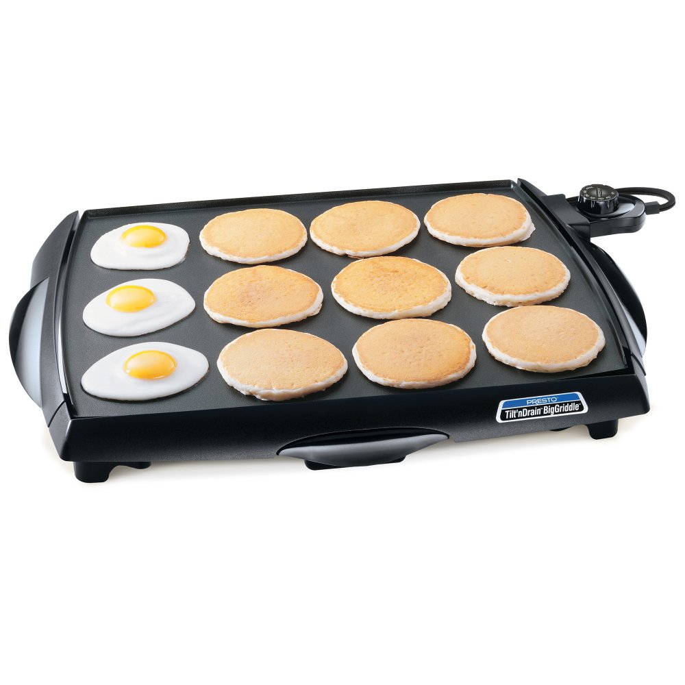 Tilt'nDrain™ BigGriddle® cool-touch griddle