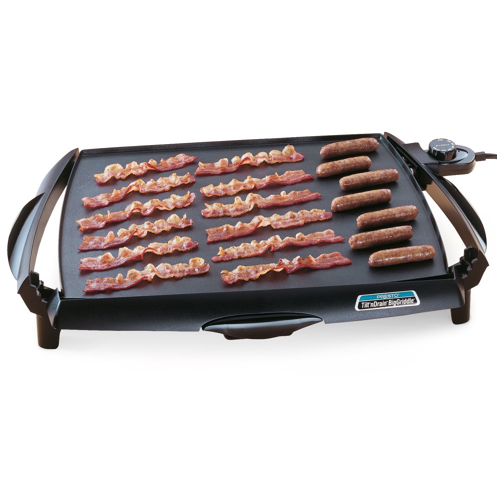 Tilt'nDrain™ BigGriddle® cool-touch griddle