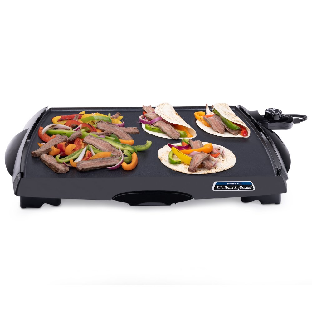 Tilt'nDrain™ BigGriddle® cool-touch griddle