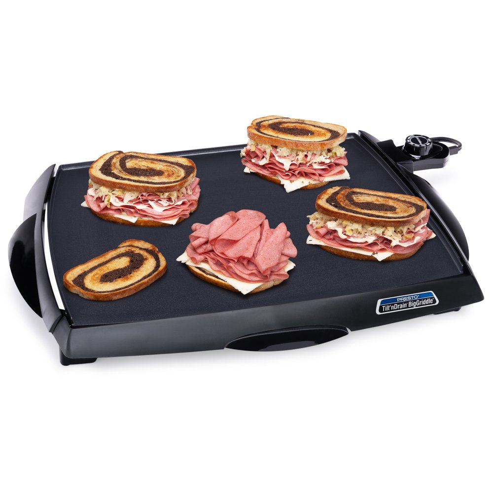 Tilt'nDrain™ BigGriddle® cool-touch griddle