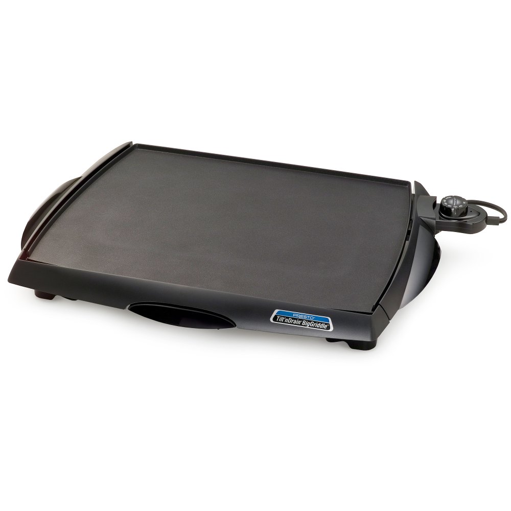 Tilt'nDrain™ BigGriddle® cool-touch griddle