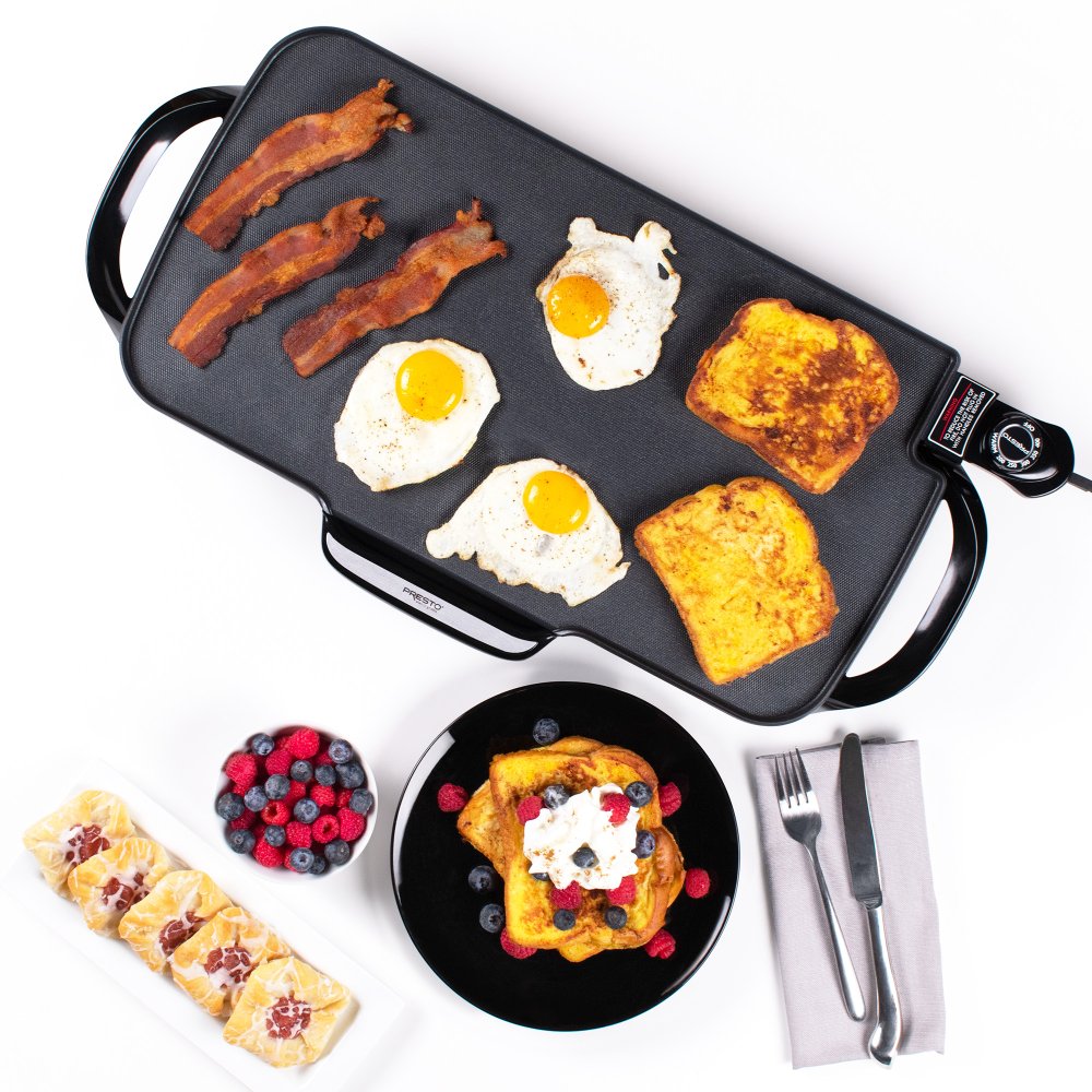 22-inch Electric Griddle with removable handles