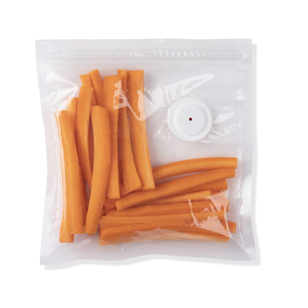 FreshDaddy™ Quart-size Reusable Vacuum Zipper Bags with Ports for Presto® Vacuum Sealers