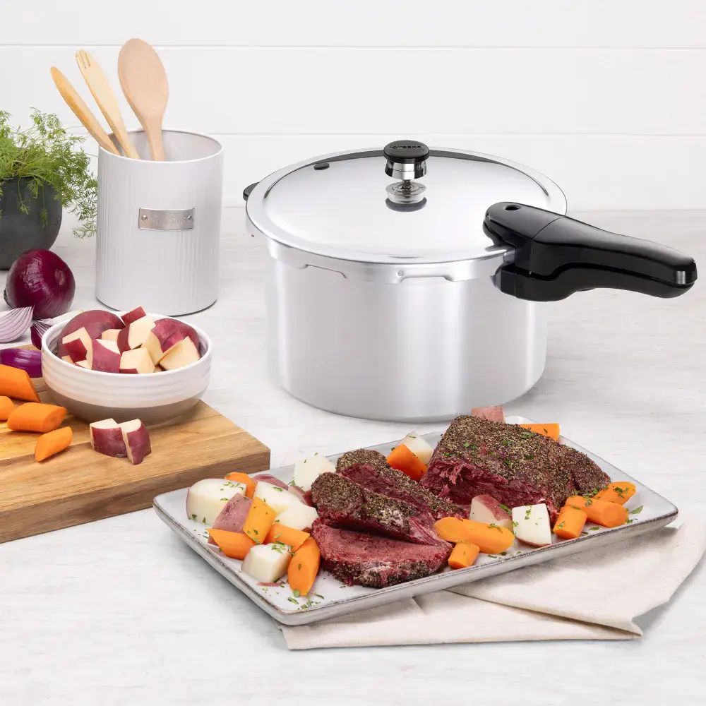 8-Quart Aluminum Pressure Cooker